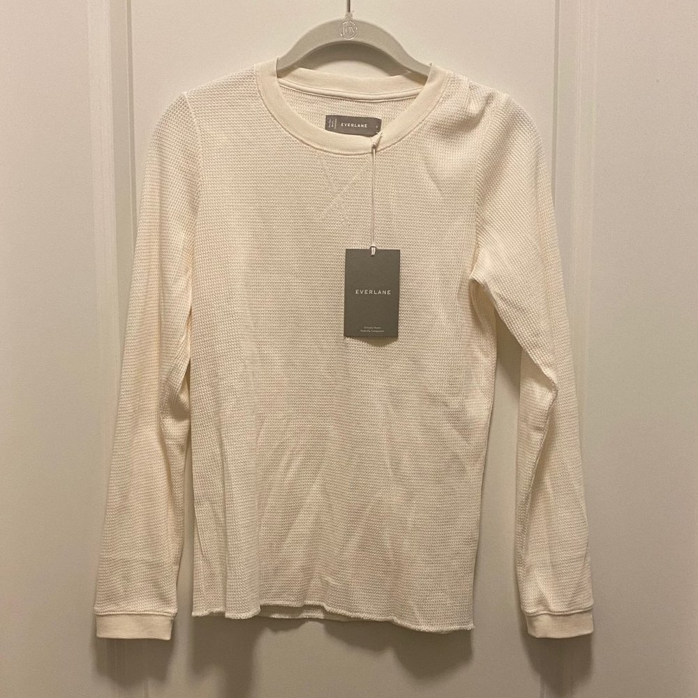 NWT Everlane Off-White Long-Sleeved Sweater Top